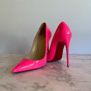 Christian Louboutin "Hot Pink" So Kate 120 Pumps - 41